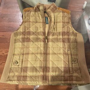 Lauren by Ralph Lauren tan Petite Mediun Vest nwot puffer vest